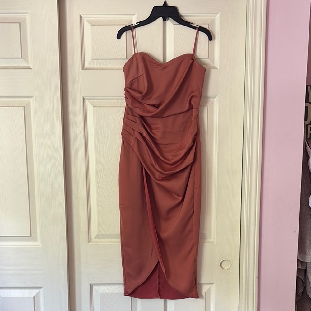 DO+BR Blush Orange Dress